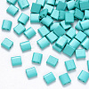 2-Hole Baking Painted Glass Seed Beads SEED-S031-L-412-1