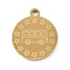 304 Stainless Steel Pendants SA-CBAE30B-03B-G-1