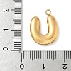 304 Stainless Steel Initial Pendants STAS-S186-12U-G-3
