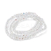 Transparent Electroplate Glass Beads Strands EGLA-F153-AB04-2