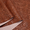 Flower Pattern PVC Leather Fabric DIY-NB0015-59B-1