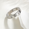 304 Stainless Steel Crystal Rhinestone Finger Rings for Women RJEW-B120-02P-1