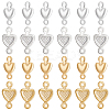 40Pcs 4 Sytles Brass Connector Charms KK-BC0012-06-1