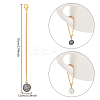 Flat Round with Letter Alloy Enamel Wine Glass Charms AJEW-AB00184-05-2