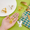 6Pcs 2 Colors Iron Napkin Rings DJEW-UN0001-02-3