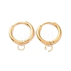 PVD Vacuum Plating Stainless Steel Huggie Hoop Earring Findings LS-STAS-J400-36G-1