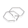 Tarnish Resistant 201 Stainless Steel Hoop Earrings EJEW-A052-25A-2