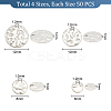   200pcs 4 style 304 Stainless Steel Charms STAS-PH0004-94-2