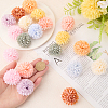 20Pcs 10 Colors Chrysanthemum Flower Ornaments AJEW-CN0003-08-3