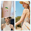 36Pcs 2 Style PVC Waterproof Self-Adhesive Picture Stickers STIC-SP0001-09D-6