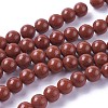 Natural Red Jasper Beads Strands X-G-F348-01-8mm-A-2