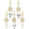 Alloy Moon & Sun Pendant Decorations HJEW-JM02002-1