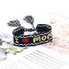 Mother's Day Adjustable Polyester Embroidery Braided Cord Bracelets FS-WGFCFA1-03-1