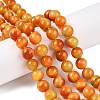 Dyed Natural White Jade Beads Strands G-T138-10mm-210-25-1