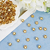 200Pcs Brass Four-Claw Rivets KK-GF0001-20G-3