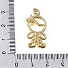 Brass Micro Pave Clear Cubic Zirconia Pendants CU-CBA637A-06G-A-3