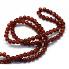 Baking Paint Imitation Jade Glass Round Bead Strands X-DGLA-Q021-6mm-11-3