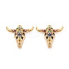 304 Stainless Steel Enamel Pendants STAS-N124-09B-G-1