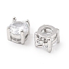 Brass Micro Pave Cubic Zirconia Pendants KK-D382-04P-02-2