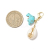Natural Shell Pendant Decorations HJEW-JM02923-01-3