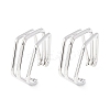 304 Stainless Steel Triple Pentagon Cuff Earrings EJEW-K268-88P-4