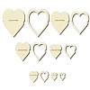 12Pcs 12 Style Wood Hoop Rings Macrame for DIY Craft Making DIY-WH0545-004-1