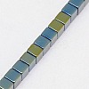 Electroplate Non-magnetic Synthetic Hematite Beads Strands G-J170A-2x2mm-05-3