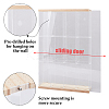 3-Tier 4-Grid Transparent Acrylic Minifigures Organizer Dispaly Case with Wood ODIS-WH0004-03B-6
