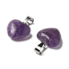 Natural Amethyst Pendants G-I311-A18-2