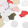 12Pcs 12 Colors Imitation Leather Self-adhesion Pen Holder AJEW-TA0002-60-2