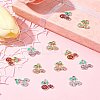 12Pcs 6 Colors Rack Plating Alloy Pendants FIND-FS0003-11-10