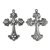 Alloy Rhinestone Cross Big Pendants LS-ALRI-1475-B-RS-1