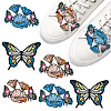 AHADERMAKER 6Pcs 3 Styles Butterfly Computerized Embroidery Cloth Iron on/Sew on Patches PATC-GA0001-26-1