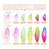 20Pcs 10 Styles Transparent Resin Big Pendants RESI-TA0003-25C-3