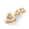 Rack Plating Brass Cubic Zirconia Pendants KK-E003-19G-02-2