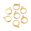 Brass Leverback Earring Findings FIND-WH0125-13G-1