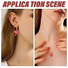 8Pcs Transparent Resin Pendants RESI-YW0005-46-6
