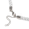 5MM Nylon Twisted Cord Necklace Making FIND-G096-01P-21-2