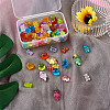 116Pcs 16 Colors Transparent Resin Cabochons RESI-TA0001-23-12