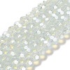Electroplate Glass Beads Strands EGLA-A035-J8mm-A06-1