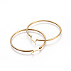 201 Stainless Steel Big Hoop Earrings LS-EJEW-A052-20E-G-2