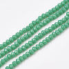 Opaque Solid Color Glass Beads Strands GLAA-S178-12C-05-1