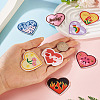 Heart Polyester Computerized Embroidery Cloth Iron on/Sew on Patches PATC-TAC0011-01-7