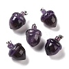Natural Amethyst Pendants G-M393-01P-04-1