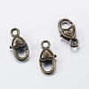 Tibetan Style Alloy Lobster Claw Clasps LS-TIBE-T002-20AB-NR-1