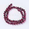 Dye Natural Gemstone Beads Strands G-XCP0007-01-3