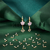 Rectangle 304 Stainless Steel Stud Earring Findings STAS-UN0058-32G-2