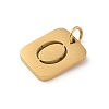 304 Stainless Steel Charms STAS-R001-01G-O-2