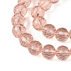 Transparent Glass Bead Strands GLAA-R095-8mm-34-3