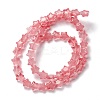 Transparent Glass Beads Strand GLAA-F112-02A-3